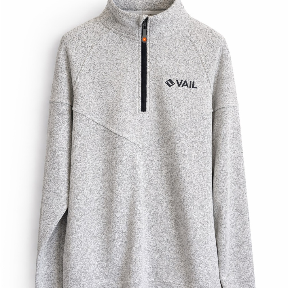 Men's Heather Gray Quarter-Zip Sweatshirt